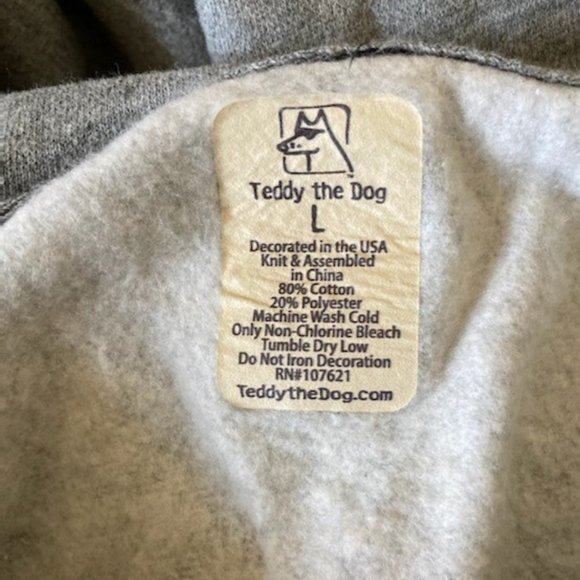 Teddy The Dog Hooded Sweatshirt. - Picture 7 of 9